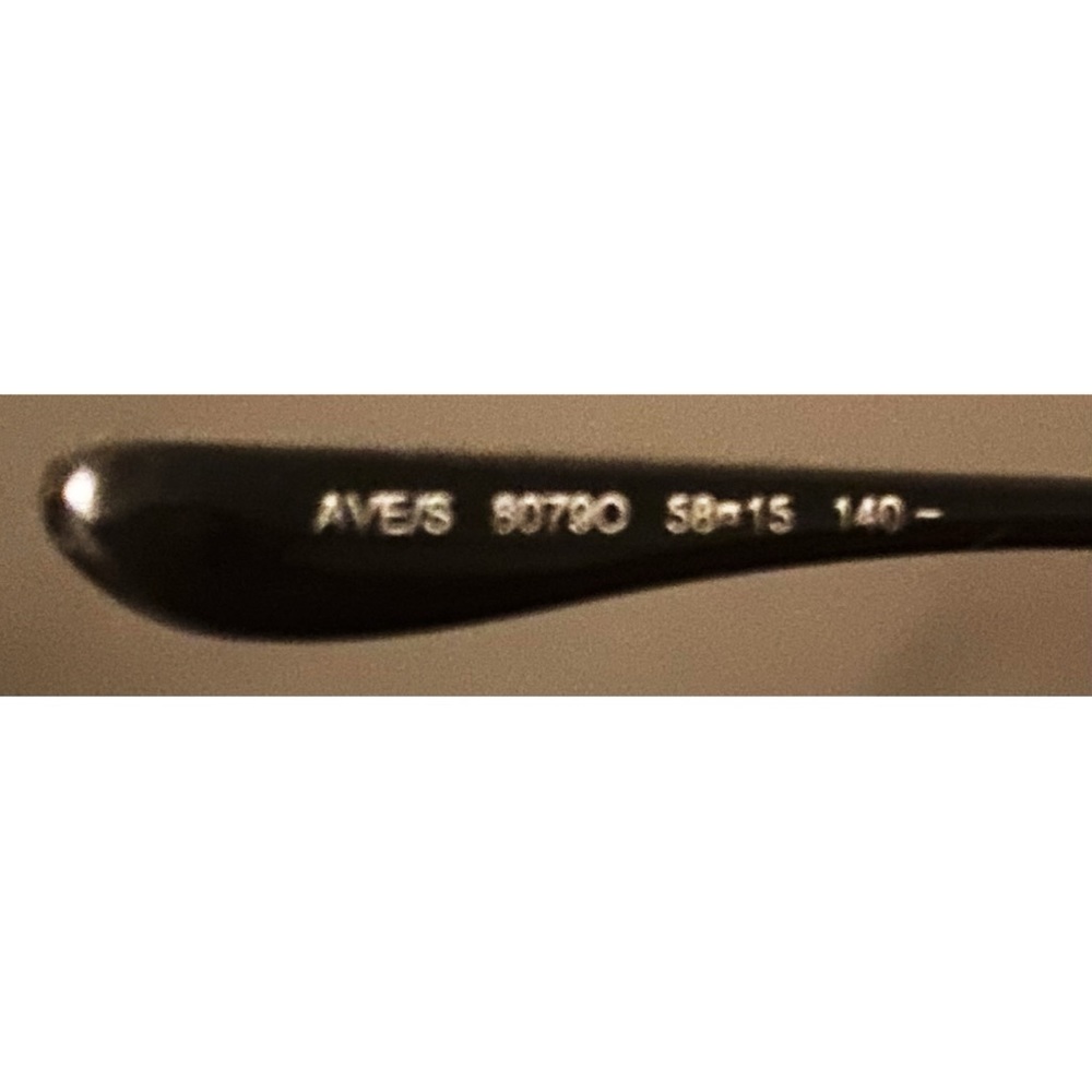 Jimmy Choo Ave/S 80790 Metal  Aviator Sunglasses Black 58mm/UNISEX - Picture 12 of 16